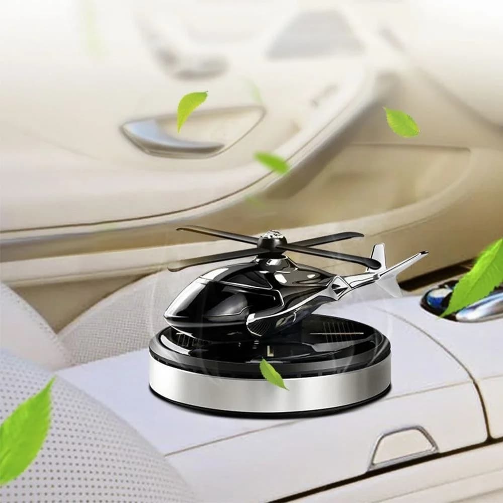 Diffuseur voiture solaire hélicoptère avec parfum
