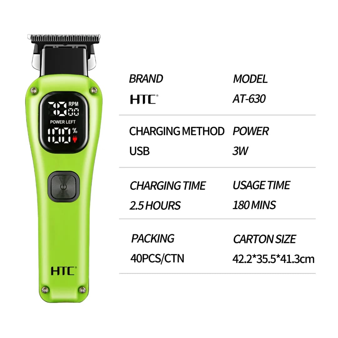 ديما حاضر ديما أنيق مع آلة الحلاقة HTC-630 — 4/5