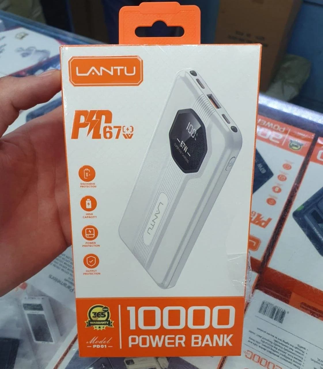باور بانك LANTU 10000mAh شحن سريع 67W بكابلات مدمجة — 3/3