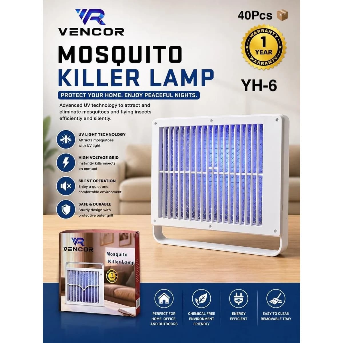 جهاز صاعق البعوض VENCOR YH6 — 3/3